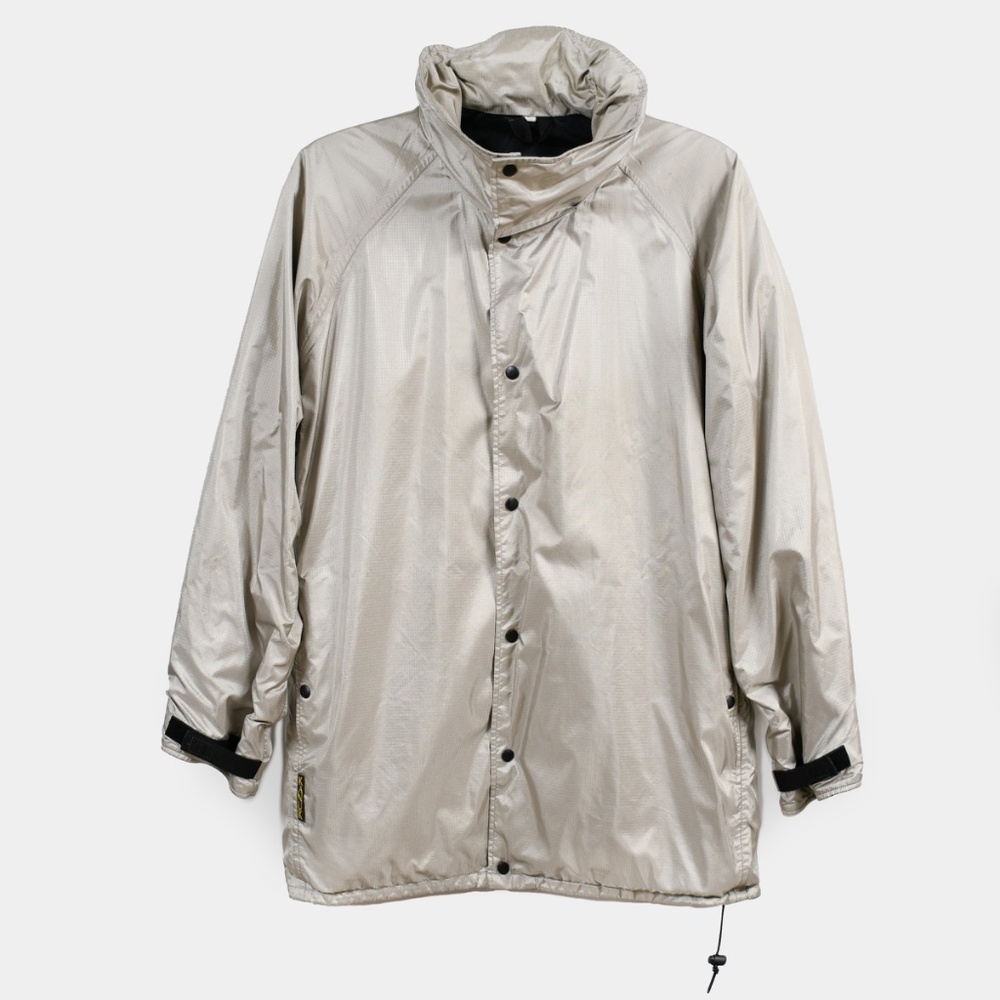 KANUK Lightweight Coated-Nylon Parka Rain Coat/Jacket with Hidden Hood Size 6/XL